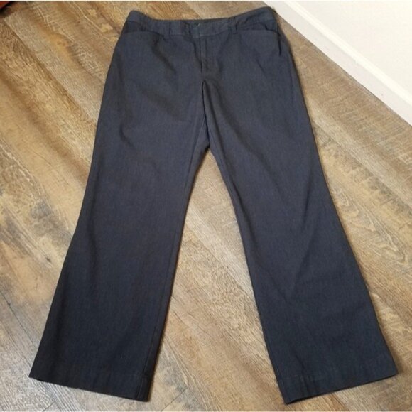 Eddie Bauer Pants Womens Size 14 Dark Grey Blakely Fit Bootcut - Picture 1 of 5